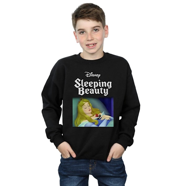 Disney Boys Sleeping Beauty Aurora Sweatshirt 7-8 år Svart Black 7-8 Years