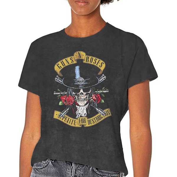 Guns N Roses Unisex Adult Appetite Washed T-Shirt XL Svart Black XL