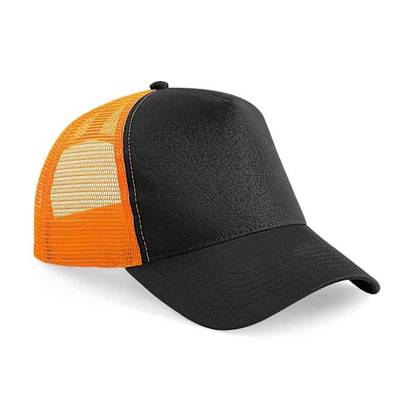 Beechfield Unisex Vuxen Snapback Trucker Cap En Storlek Svart/Orange Black/Orange One Size