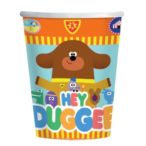 Hey Duggee Pappersfigurer 250 ml Festkopp (Förpackning om 8) En Storlek Multicoloured One Size