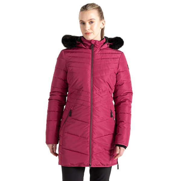 Dare 2B Dam/Dam Striking IIII Mellanlång Vadderad Jacka 12 Hydrangea Pink 12 UK