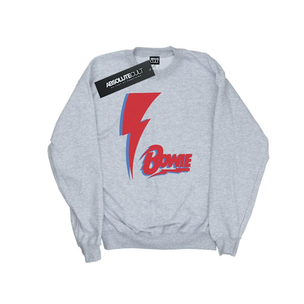 David Bowie Damröd Blixtröja XL Sports Grå Sports Grey XL