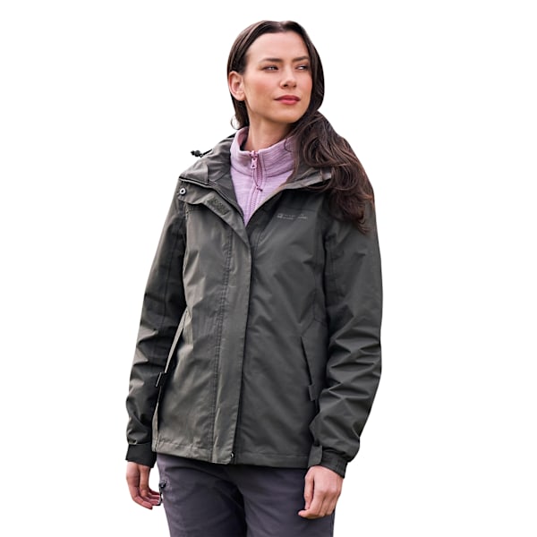 Mountain Warehouse Dam/Damer Storm 3 i 1 Vattentät Jacka Green 6 UK
