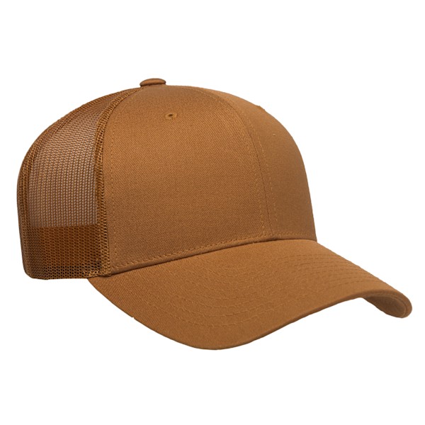 Yupoong Flexfit Retro Snapback Trucker Cap One Size Caramel Caramel One Size