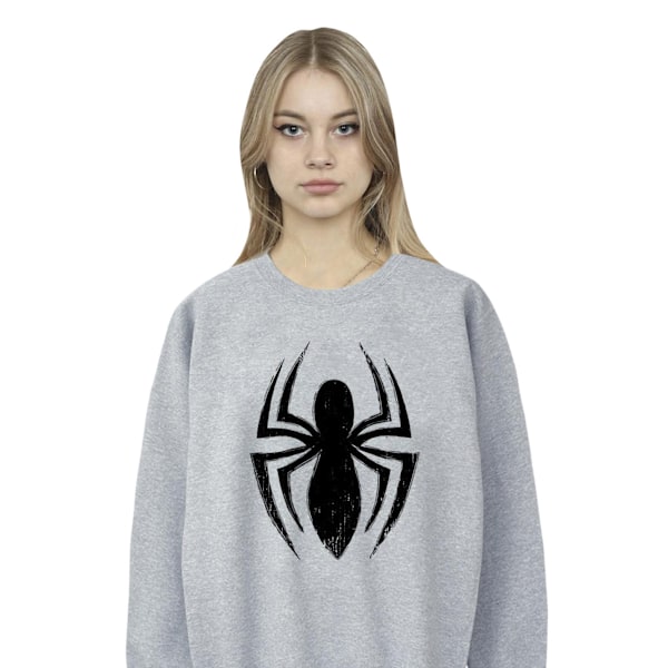 Marvel Womens/Ladies Spider-Man Ultimate Spider Logo Sweatshirt Sports Grey L