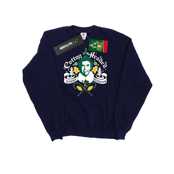 Elf Womens/Ladies Headed Ninny Muggins Sweatshirt M Marinblå Navy Blue M