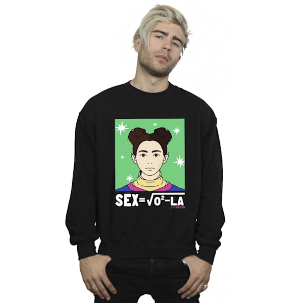 Netflix Mens Sex Education Ola Sex Equation Sweatshirt 3XL Svart Black 3XL