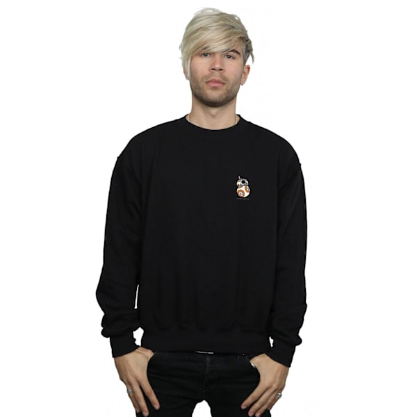 Star Wars The Force Awakens BB-8 Brösttryck Sweatshirt 3X Black 3XL