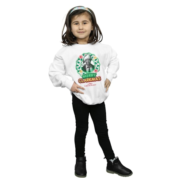 National Lampoon's Christmas Vacation Girls Greyscale Clarkmas White 12-13 Years