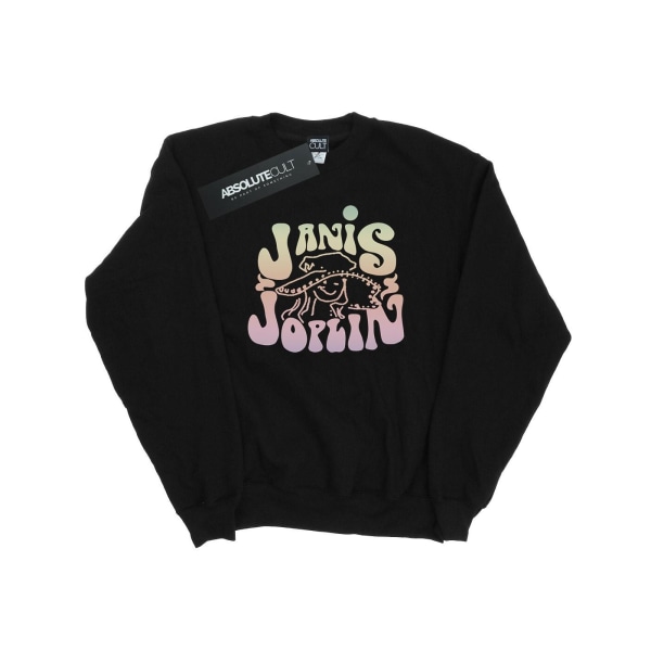 Janis Joplin Herr Pastell Logotyp Sweatshirt M Svart Black M
