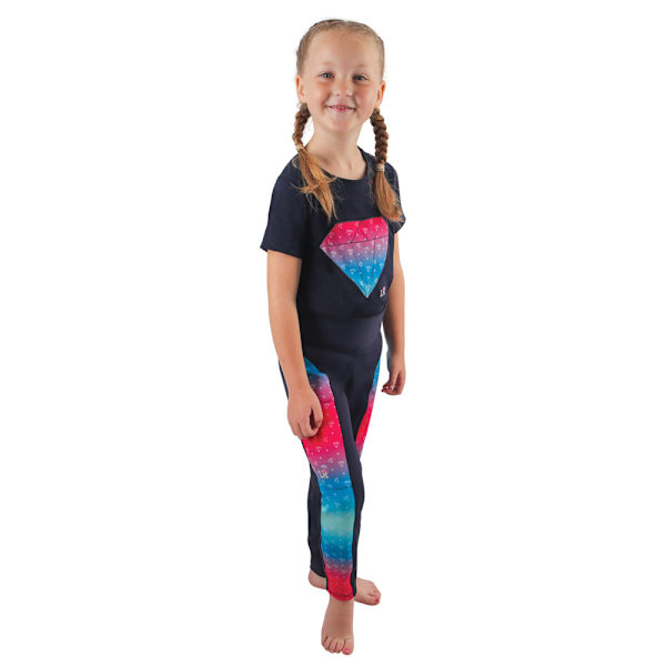 Little Rider Girls Dazzling Diamond Ridbyxor 11-12 år Navy 11-12 Years