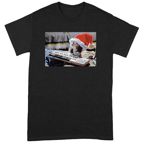 Gremlins Unisex Vuxen Mogwai Jul T-Shirt XL Svart/Röd/Grå Black/Red/Grey XL