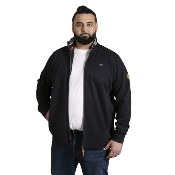 Duke Herr D555 Johnson Heldragkedja Kingsize Sweatshirt 6XL Marinblå Navy 6XL