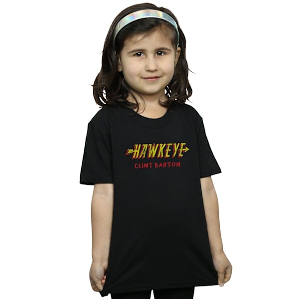 Marvel Girls Hawkeye AKA Clint Barton Bomull T-shirt 9-11 år Black 9-11 Years