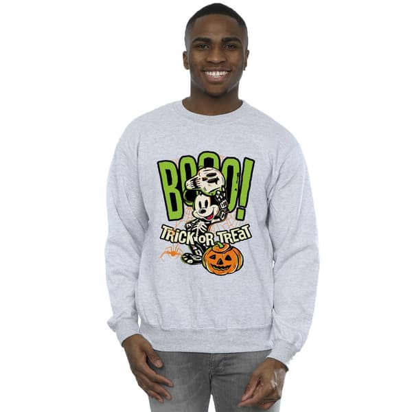 Mickey Mouse Herr Boo Sweatshirt L Sportgrå Sports Grey L