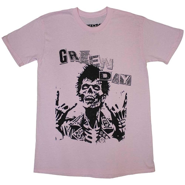 Green Day Unisex Adult Savior Zombie T-Shirt L Rosa Pink L