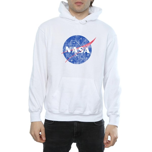 NASA Herr Insignia Logo Hoodie S Vit White S