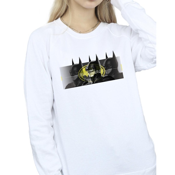 DC Comics Dam/Kvinnor The Flash Batman Porträtt Sweatshirt L White L