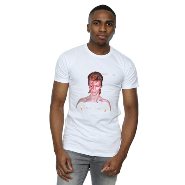 David Bowie Herr Aladdin Sane Version T-Shirt M Vit White M