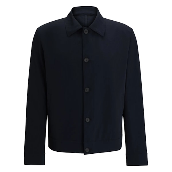 Hugo Herr Hellys Slim Overshirt 42 tum i Mörkblå Dark Blue 42 in