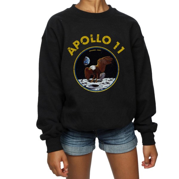 NASA Girls Classic Apollo 11 Sweatshirt 5-6 Years Black Black 5-6 Years