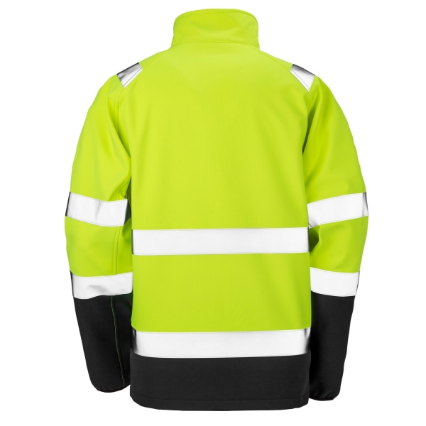 SAFE-GUARD by Result Unisex Adult Hi-Vis Softshell Printable Sa Fluorescent Yellow 4XL