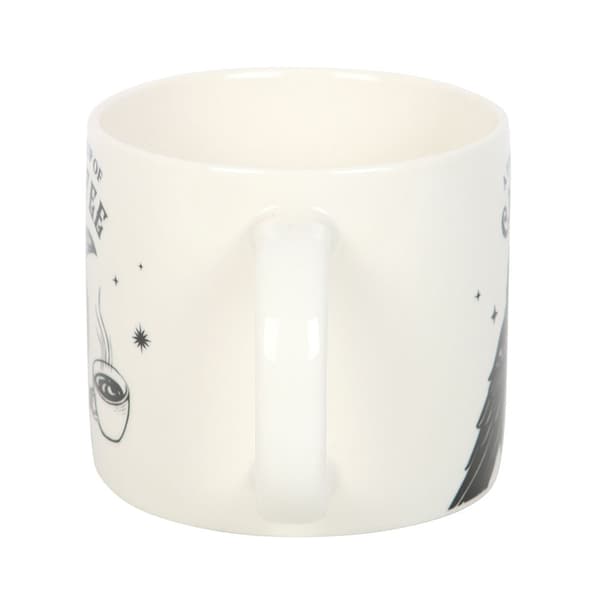 Something Different Fresh Cup of Cawfee Raven 500ml Mugg One Siz White One Size