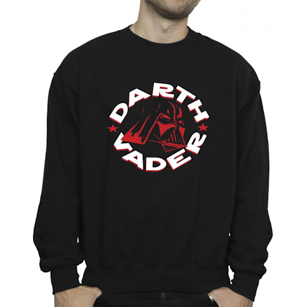 Star Wars Herr Darth Vader Badge Sweatshirt M Svart Black M