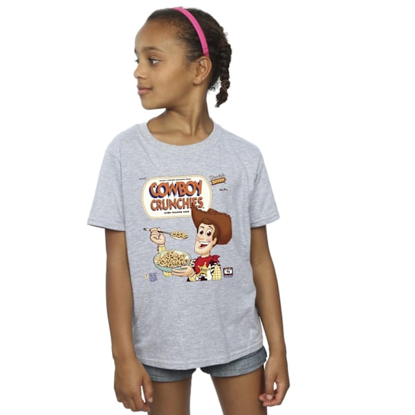 Disney Girls Toy Story Woody Cowboy Crunchies Bomull T-shirt 7- Sports Grey 7-8 Years
