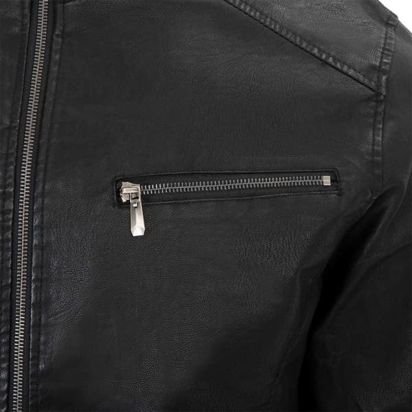 Firetrap Herr Tvättad Bomberjacka M Svart Black M