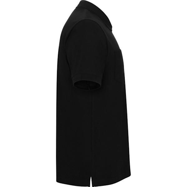Roly Unisex Vuxen Centauro Premium Kortärmad Pikétröja L S Solid Black L