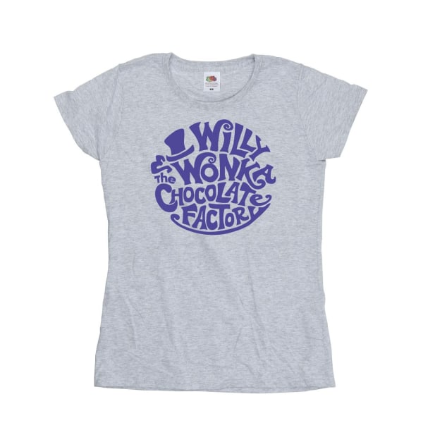 Willy Wonka & The Chocolate Factory Dam/Damer Skriven Logotyp Co Sports Grey S