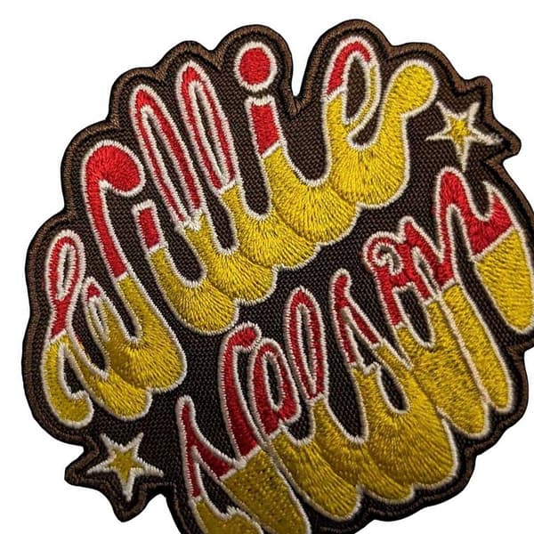 Willie Nelson Vävd Emblem Stryk På Patch One Size Röd/Guld Red/Gold One Size