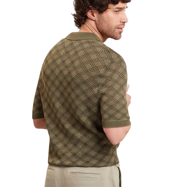 Ted Baker Herr Geometrisk Pikétröja L Khaki Khaki L