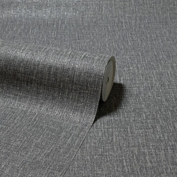 Arthouse Country Plain Textured Wallpaper One Size Charcoal Charcoal One Size