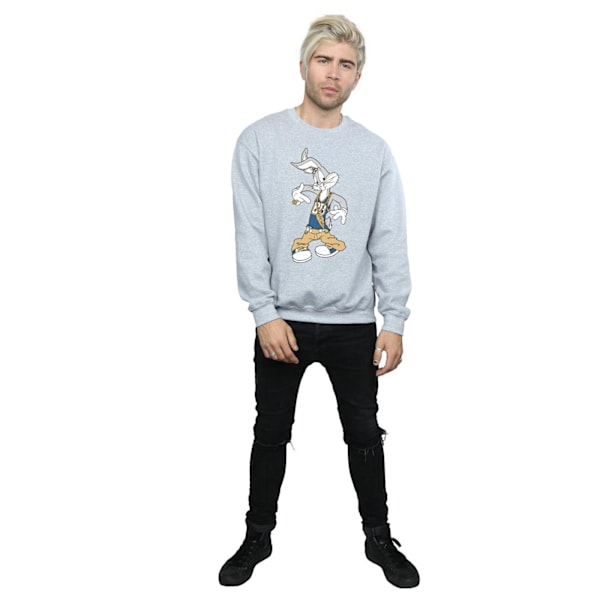 Looney Tunes Herr Rapper Bugs Bunny Sweatshirt M Sports Grey Sports Grey M