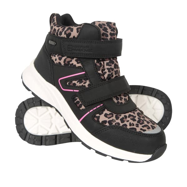 Mountain Warehouse Barn/Barn Jupiter Adaptive Leopard Prin Black/Pink 4 UK