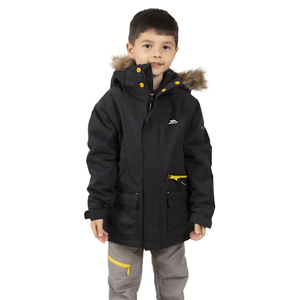 Trespass Barn/Barn Upbeat Parka 3-4 År Svart Black 3-4 Years