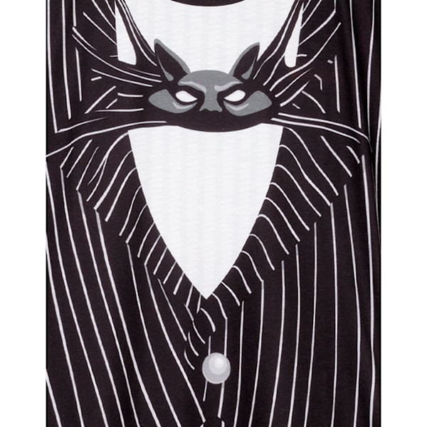 Nightmare Before Christmas Damklänning/Damklänning Jack Skellington Black/White XXL