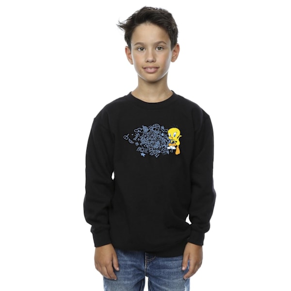 Looney Tunes Boys ACME Doodles Tweety Sweatshirt 3-4 år Svart Black 3-4 Years