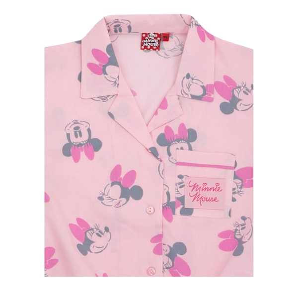 Disney Girls Minnie Mouse Kortärmad Pyjamas Set 9-10 År P Pink 9-10 Years