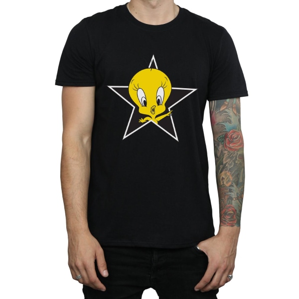 Looney Tunes Herr Tweety Pie Star T-shirt S Svart Black S