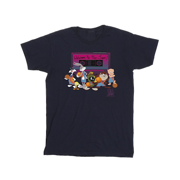 Space Jam: A New Legacy Boys Team Cassette T-Shirt 7-8 år Marinblå Navy Blue 7-8 Years