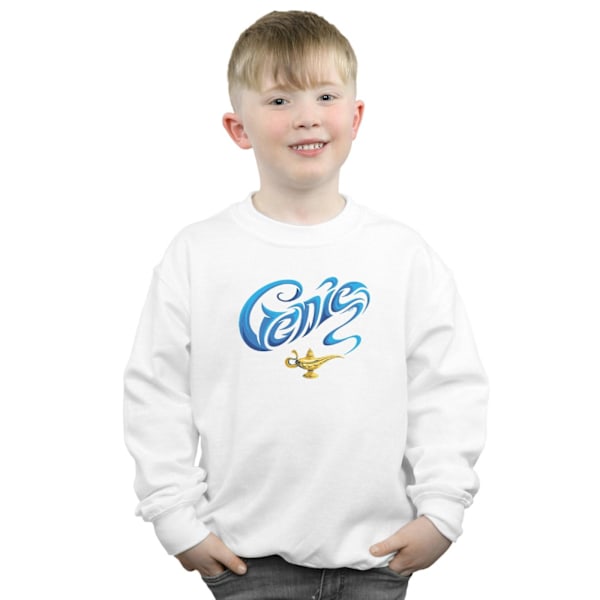 Disney Boys Aladdin Movie Genie Lamp Sweatshirt 5-6 år Vit White 5-6 Years