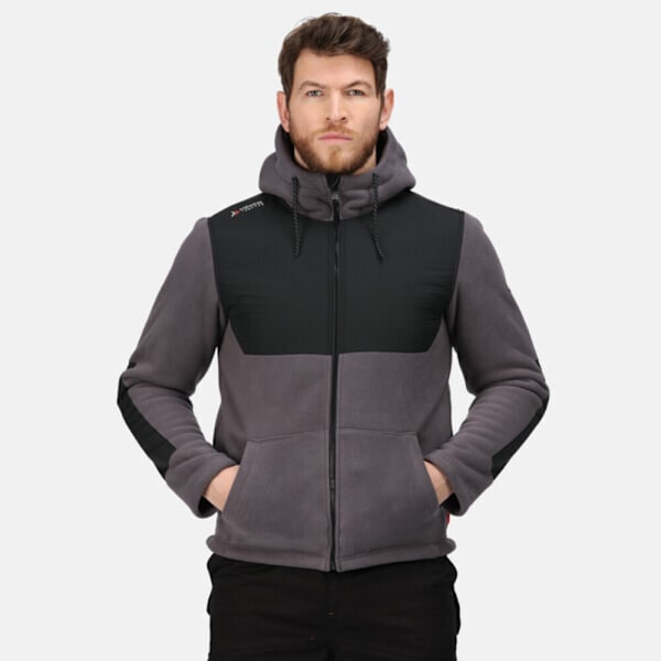 Regatta Professional Herr Hooded Jacka M Iron/Svart Iron/Black M