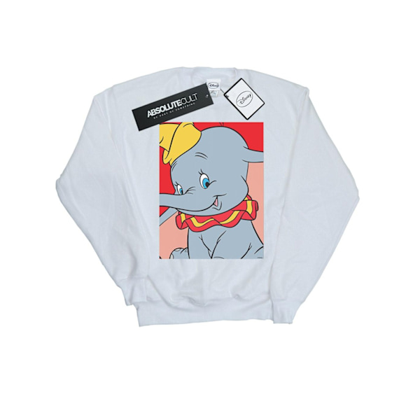 Disney Dam/Damer Dumbo Porträtt Sweatshirt S Vit White S