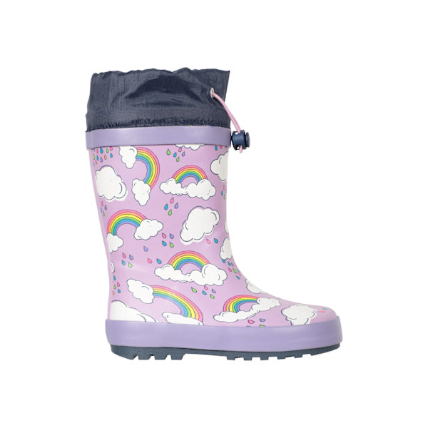 Mountain Warehouse Barn/Kids II Regnbågsvinterstövlar Lilac 7 UK Child