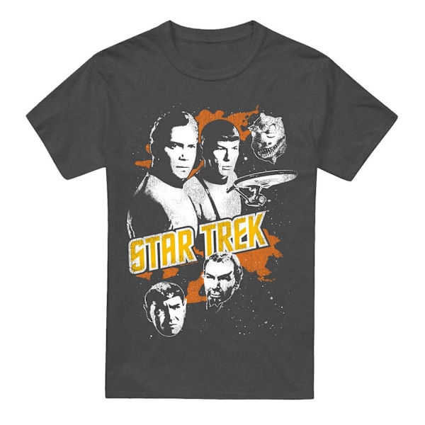 Star Trek Unisex Vuxen Good Vs Evil Grafisk T-shirt M Kolgrå Charcoal M