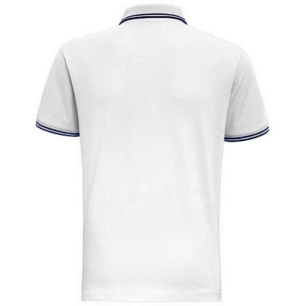 Asquith & Fox Klassisk passform Tipped Poloskjorta XL Vit/ Marinblå White/ Navy XL