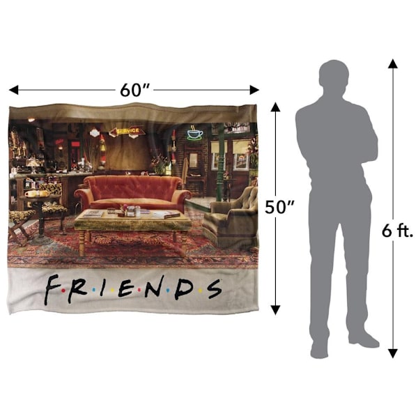 Friends Central Perk Filtfotografi En Storlek Flerfärgad Multicoloured One Size